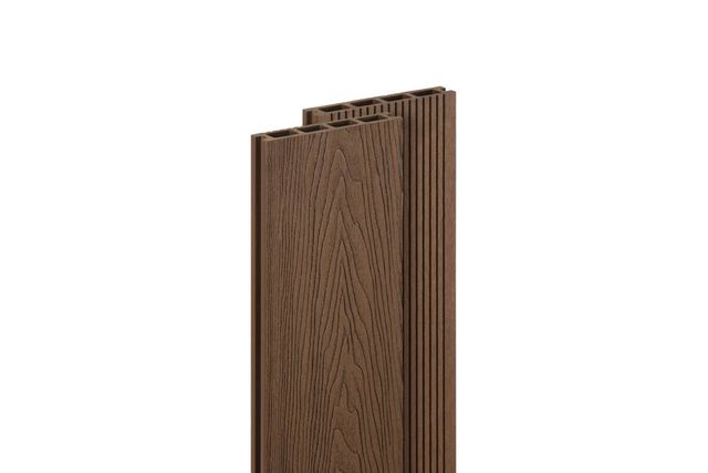Композитная террасная доска Renwood 3D Classic, цвет Светло-коричневый