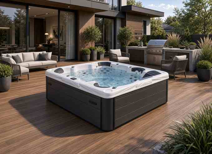 Флагманский СПА-бассейн Aquajoy Saint-Tropez в двух цветах